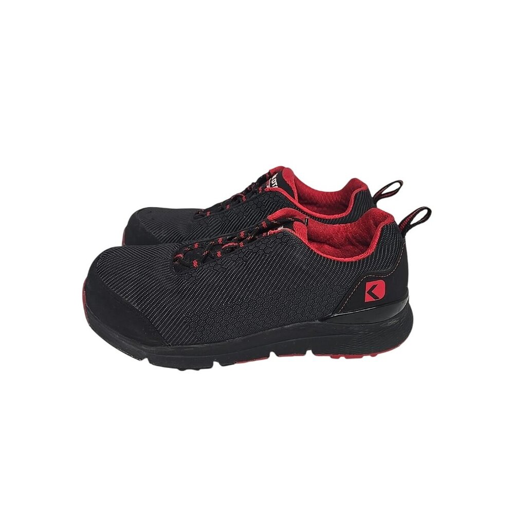 DAKOTA Men's 2410 CTCP Quad Comfort Anti Slip Low Cut Safety Shoe Black Red 9.5M - Picture 6 of 9